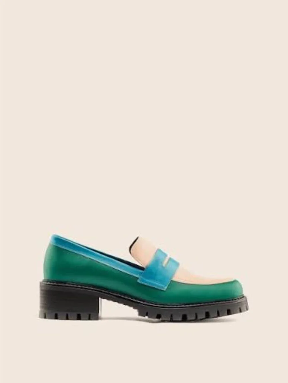 MAGUIRE Pastel Sintra Lollipop Chunky Loafer sz 39 Blue Green and Pink
